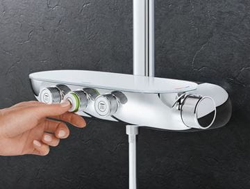 GROHE RAINSHOWER SMARTCONTROL DUO 360 sprchový set s termostatickou baterií, horní sprcha, ruční sprcha se 2 proudy, tyč, hadice, chrom 26250000 Obrázek - fotka
