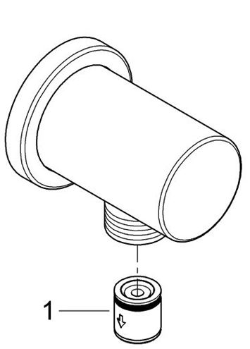 GROHE RAINSHOWER nástěnné kolínko, chrom 27057000 Obrázek - fotka