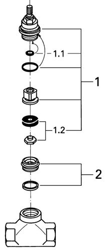 GROHE podomítkový ventil DN20 29802000 Obrázek - fotka