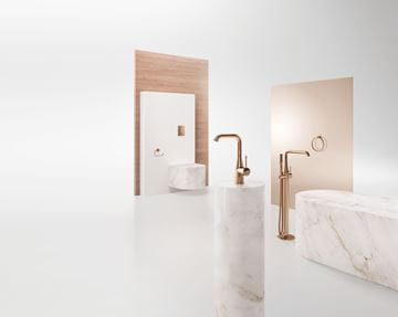 GROHE ESSENCE NEW umyvadlová stojánková baterie, s odtokovou soupravou, Water Saving, warm sunset 32628DA1 Obrázek - fotka