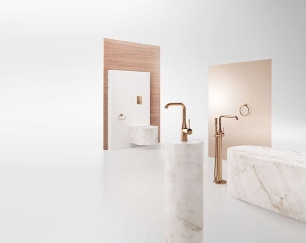 GROHE ESSENCE NEW umyvadlová stojánková baterie, s odtokovou soupravou, Water Saving, warm sunset 32628DA1 Obrázek - fotka
