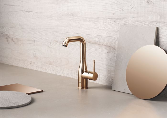 GROHE ESSENCE NEW umyvadlová stojánková baterie, s odtokovou soupravou, Water Saving, warm sunset 32628DA1 Obrázek - fotka
