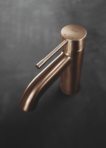 GROHE ESSENCE NEW umyvadlová stojánková baterie, s odtokovou soupravou, Water Saving, kartáčovaný warm sunset 23589DL1 Obrázek - fotka