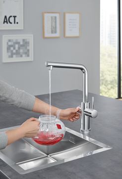 GROHE RED DUO dřezová elektronická baterie, s ohřevem, velikost L, GROHE ChildLock, napájení ze sítě, chrom 30325001 Obrázek - fotka
