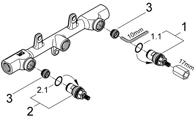 GROHE podomítkové těleso DN15 32706000 Obrázek - fotka