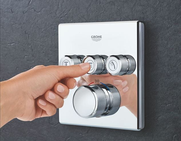 GROHE GROHTHERM SMARTCONTROL podomítková termostatická baterie, pro 3 spotřebiče, Water Saving, chrom 29126000 Obrázek - fotka