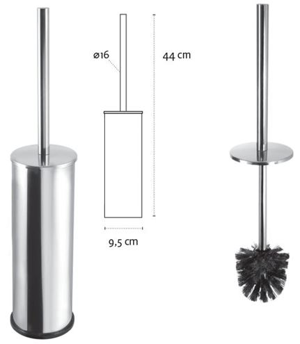 CONCEPT 150 WC štětka, na postavení, nerez ocel SLZD 30-PT Technický nákres