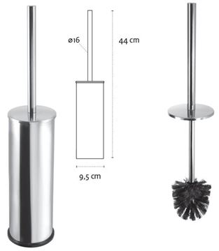 CONCEPT 150 WC štětka, na postavení, černá SLZD 30N-PT Technický nákres