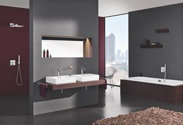 GROHE GROHTHERM SMARTCONTROL podomítková termostatická baterie, pro 2 spotřebiče, s připojením pro hadici a s držákem, Water Saving, chrom 29125000 Obrázek - fotka