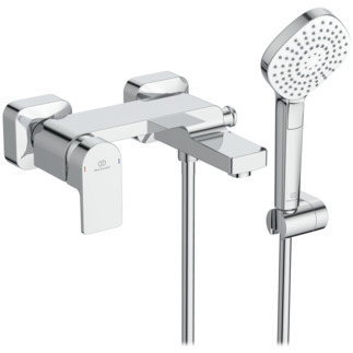 IDEAL STANDARD EDGE vanová nástěnná baterie, s přepínačem, se sprchovou soupravou, chrom
