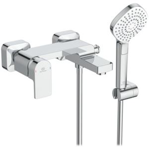 IDEAL STANDARD EDGE vanová nástěnná baterie, s přepínačem, se sprchovou soupravou, chrom