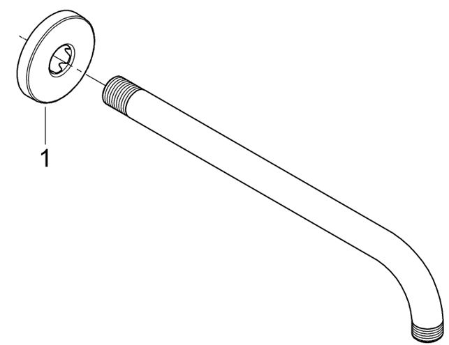 GROHE RAINSHOWER sprchové rameno 286 mm, nástěnné, chrom 28576000 Obrázek - fotka