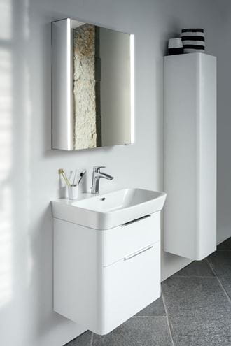LAUFEN LAURIN umyvadlová stojánková baterie, s odtokovou soupravou, Eco+, chrom HF500703100000 Obrázek - fotka