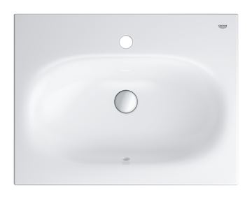GROHE ESSENCE umyvadlo 60 cm, s otvorem pro baterii a přepadem, PureGuard, alpská bílá 3956800H Obrázek - fotka