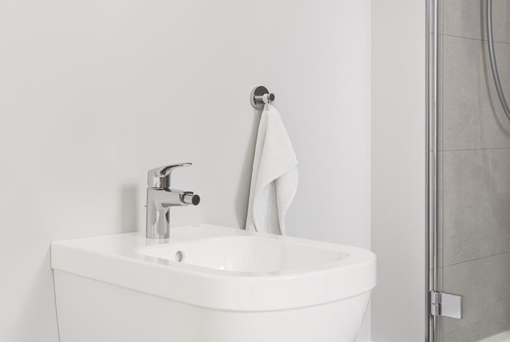 GROHE EUROSMART bidetová stojánková baterie, s odtokovou soupravou, Water Saving, chrom 32929003 Obrázek - fotka