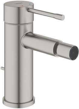 GROHE ESSENCE NEW bidetová stojánková baterie, s odtokovou soupravou, Water Saving, supersteel