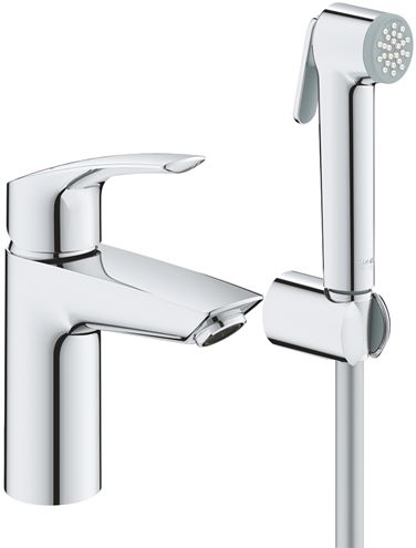 GROHE EUROSMART umyvadlová stojánková baterie, s bidetovou sprškou, chrom 23124003 Obrázek - Hlavní obrázek