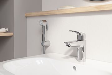 GROHE EUROSMART umyvadlová stojánková baterie, s bidetovou sprškou, chrom 23124003 Obrázek - fotka