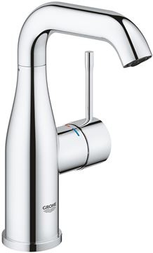 GROHE ESSENCE NEW umyvadlová stojánková baterie, s odtokovou soupravou, Water Saving, chrom