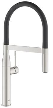 GROHE ESSENCE NEW dřezová baterie, s flexi ramínkem a sprškou, supersteel/černá