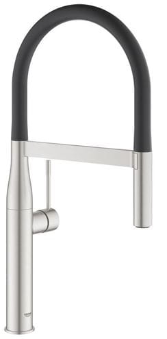 GROHE ESSENCE NEW dřezová baterie, s flexi ramínkem a sprškou, supersteel/černá 30503DC0 Obrázek - Hlavní obrázek