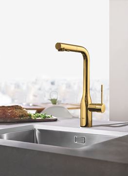 GROHE ESSENCE NEW dřezová baterie, s vytahovací sprškou, cool sunrise 30504GL0 Obrázek - fotka