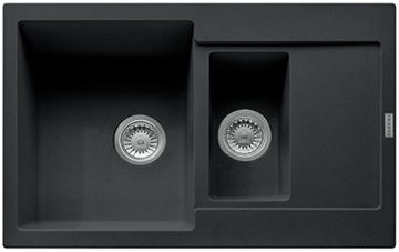 FRANKE MARIS MRG 651-78 fragranitový dřez 780x500 mm, otočný, vanička, odkapávač, onyx
