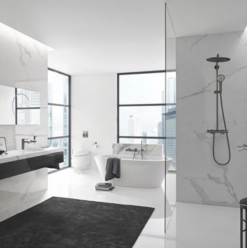 GROHE ESSENCE NEW sprchová nástěnná baterie, kartáčovaný hard graphite 25252AL1 Obrázek - fotka