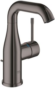 GROHE ESSENCE NEW umyvadlová stojánková baterie, s odtokovou soupravou, hard graphite