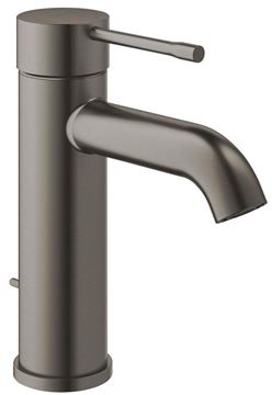 GROHE ESSENCE NEW umyvadlová stojánková baterie, s odtokovou soupravou, kartáčovaný hard graphite