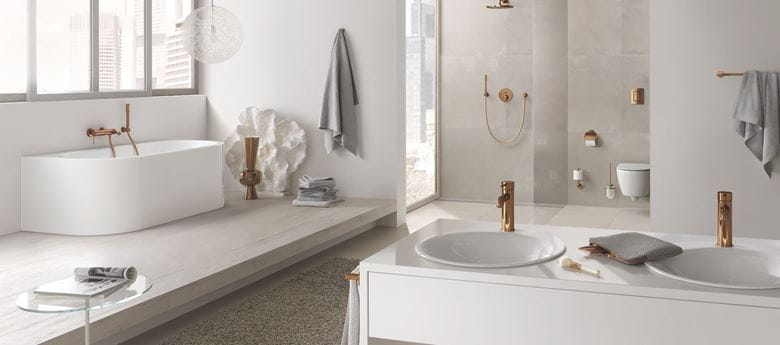 GROHE ESSENCE NEW umyvadlová stojánková baterie, s odtokovou soupravou, warm sunset 24171DA1 Obrázek - fotka