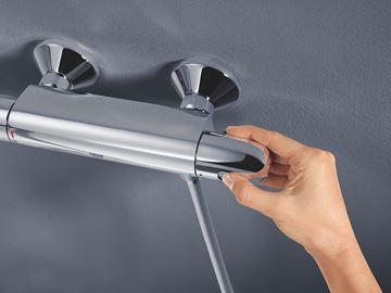 GROHE GROHTHERM 1000 sprchová nástěnná termostatická baterie, Water Saving, chrom 34814003 Obrázek - fotka