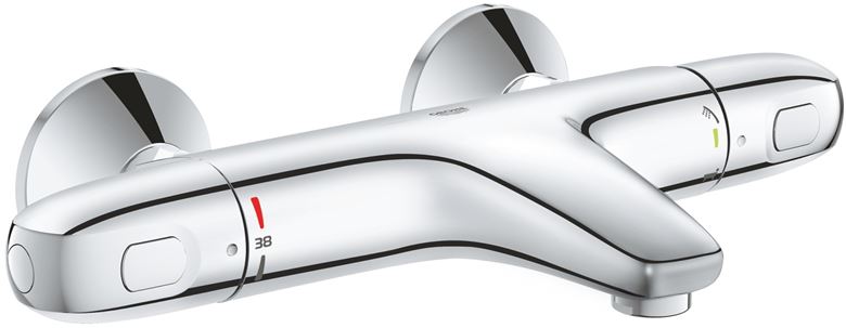 GROHE GROHTHERM 1000 vanová nástěnná termostatická baterie, s přepínačem, chrom 34816003 Obrázek - Hlavní obrázek