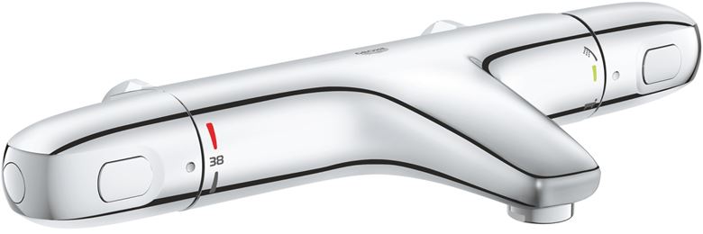 GROHE GROHTHERM 1000 vanová nástěnná termostatická baterie, s přepínačem, chrom 34823003 Obrázek - Hlavní obrázek