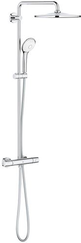 GROHE EUPHORIA SYSTEM 310 sprchový set s termostatickou baterií, horní sprcha, ruční sprcha se 3 proudy, tyč, hadice, chrom 26723000 Obrázek - Hlavní obrázek