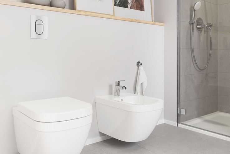 GROHE ARENA COSMOPOLITAN S ovládací tlačítko pro dvě splachování, plast, chrom 37624000 Obrázek - fotka