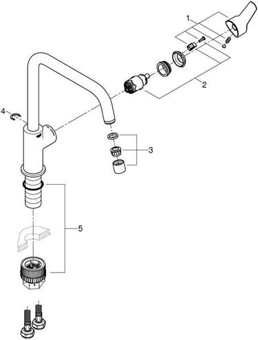 GROHE EUROSMART dřezová baterie, chrom 30567000 Obrázek - fotka