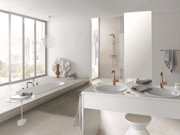 GROHE ESSENCE NEW umyvadlová stojánková baterie, s odtokovou soupravou, warm sunset 24174DA1 Obrázek - fotka