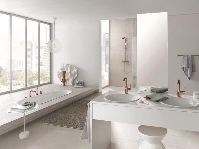 GROHE ESSENCE NEW umyvadlová stojánková baterie, s odtokovou soupravou, warm sunset 24174DA1 Obrázek - fotka