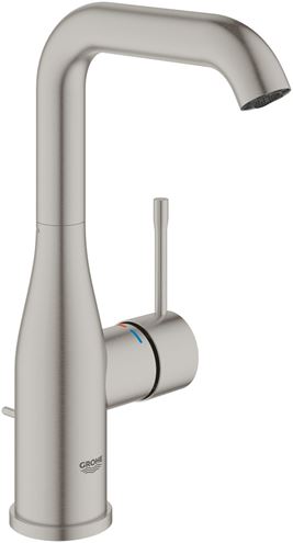 GROHE ESSENCE NEW umyvadlová stojánková baterie, s odtokovou soupravou, supersteel 24174DC1 Obrázek - Hlavní obrázek