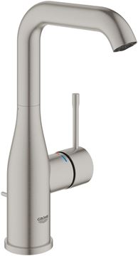 GROHE ESSENCE NEW umyvadlová stojánková baterie, s odtokovou soupravou, supersteel