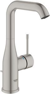 GROHE ESSENCE NEW umyvadlová stojánková baterie, s odtokovou soupravou, supersteel