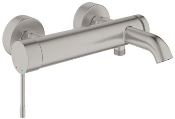 GROHE ESSENCE NEW vanová nástěnná baterie, s přepínačem, supersteel
