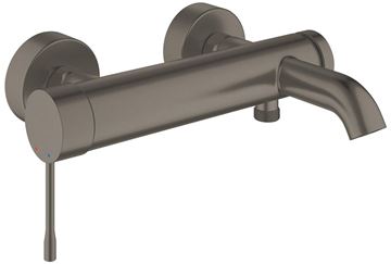 GROHE ESSENCE NEW vanová nástěnná baterie, s přepínačem, kartáčovaný hard graphite