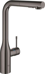 GROHE ESSENCE NEW dřezová baterie, s vytahovací sprškou, hard graphite