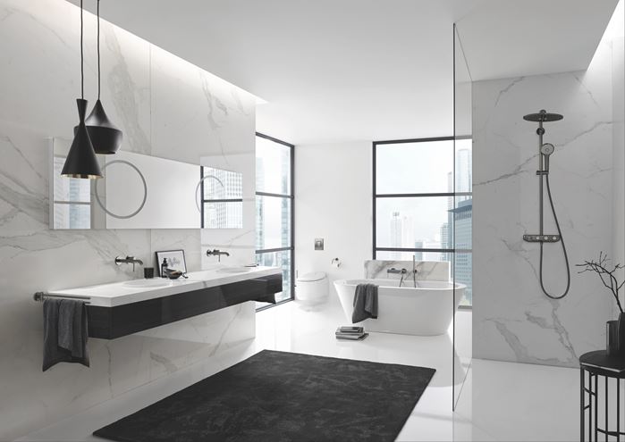 GROHE ESSENCE NEW umyvadlová podomítková baterie, kartáčovaný hard graphite 29192AL1 Obrázek - fotka