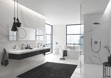 GROHE ESSENCE NEW vanová podomítková baterie, s přepínačem, kartáčovaný hard graphite 24167AL1 Obrázek - fotka