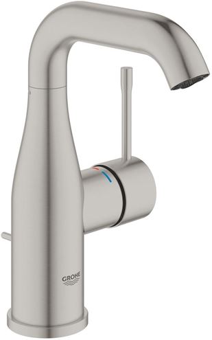 GROHE ESSENCE NEW umyvadlová stojánková baterie, s odtokovou soupravou, supersteel 24173DC1 Obrázek - Hlavní obrázek