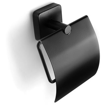 CONCEPT 150 držák toaletního papíru s krytem, nástěnný, matná černá