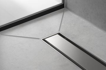 HANSGROHE 700 RAINDRAIN MATCH vrchní sada sprchového žlabu, s výškově stavitelným rámem, matná černá 56037670 Obrázek - fotka